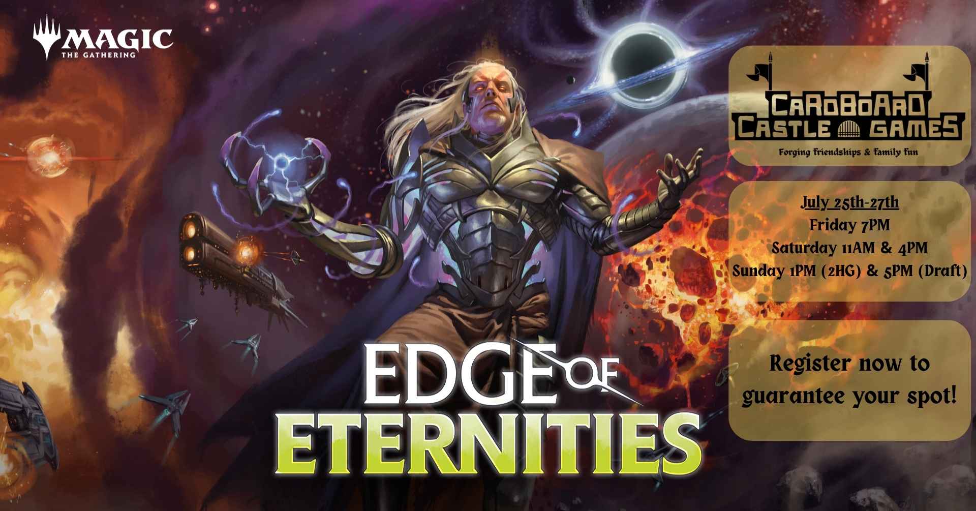MTG Edge of Eternities Prerelease event Saturday - 4pm